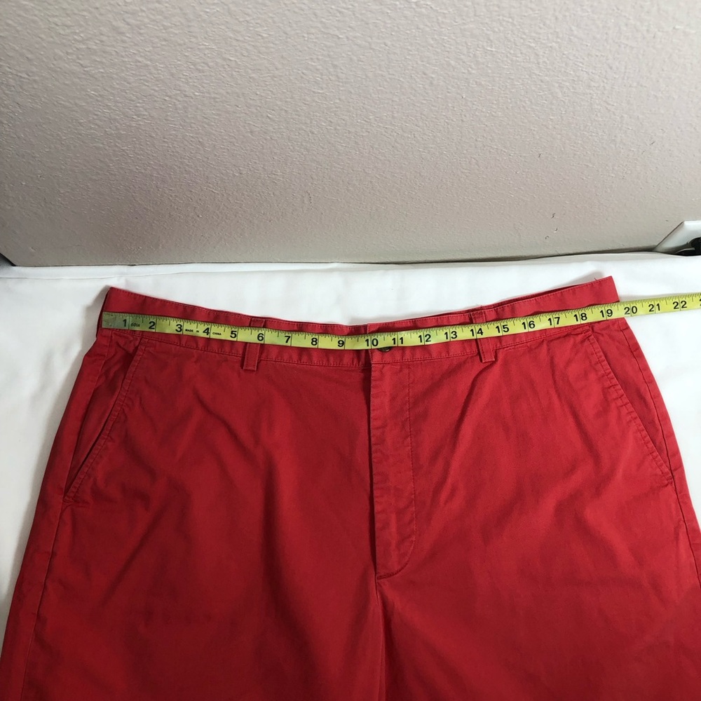 Brooks Brothers 346 Men’s Cotton Red Flat Front Chino  Shorts Waist 40 - Picture 4 of 13